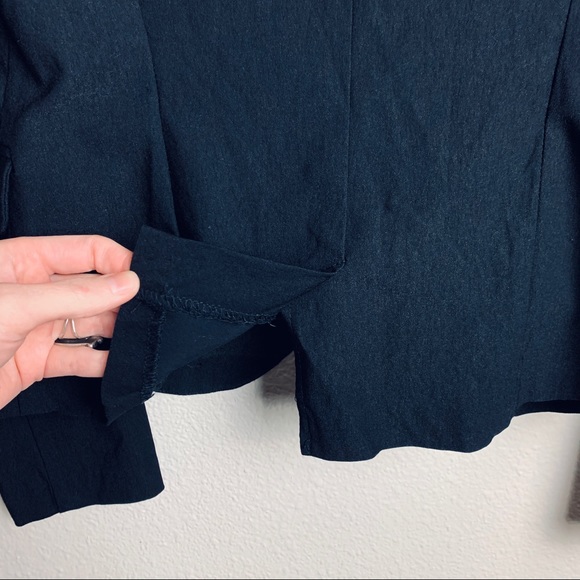 Papaya black stretch one-button Blazer Sz S/M juniors fitted business casual - Picture 14 of 16